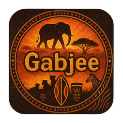 Gabjee ডেস্কে ফোন ও লোগো